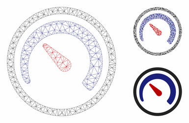Speedometer mesh carcass model and triangle vector