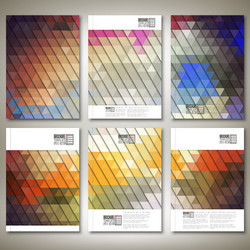 abstract colored backgrounds triangle design vector image