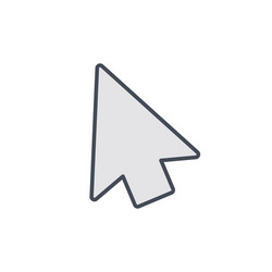 arrow cursor mouse pointer select icon vector image