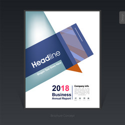 Geometric colorful business brochure cover vector