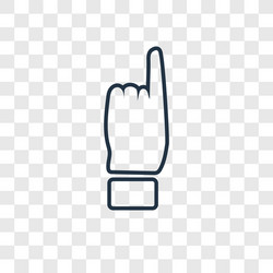 pointer concept linear icon isolated vector image