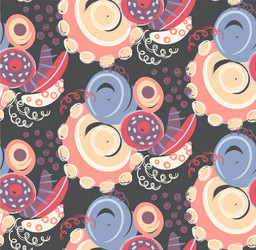 seamless pattern with hand drawn abstract vector image
