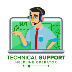 technical support global tech vector image