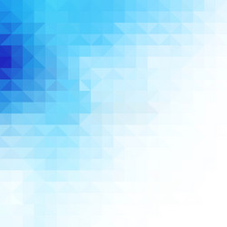 Blue triangle background vector