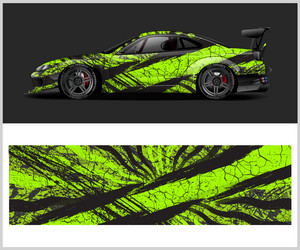 Car Wrap Pattern - Speed & Motion Vector Image