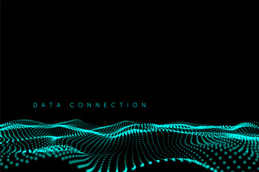Dynamic Data Wave Background vector image