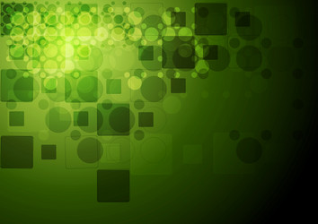 green tech geometry background vector