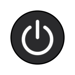 power icon shutdown button symbol onoff vector image