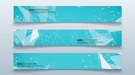 Set rectangular banner background modern abstract vector