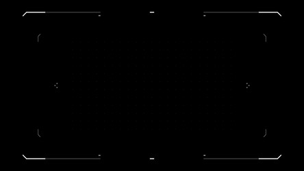 cyberpunk style distorted hud screen vector image