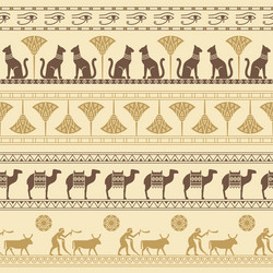 a seamless pattern based on symbols ancient vector image