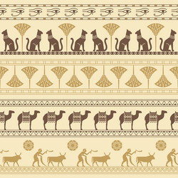 A seamless pattern based on symbols ancient vector