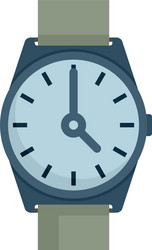 Hand watch repair icon flat isolated vector