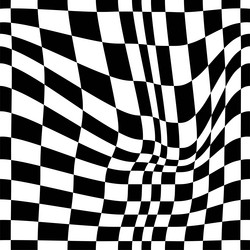 psychedelic checkerboard pattern vector image