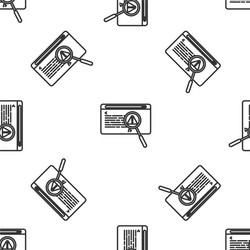 grey line system bug concept icon isolated vector image