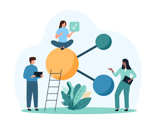 hub network connection data organization vector image