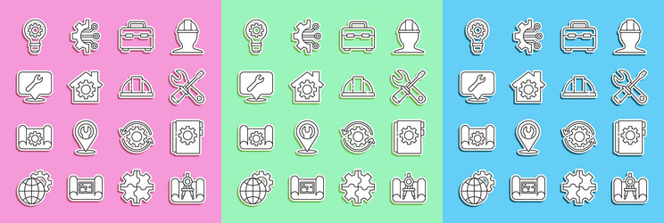 set line graphing paper and compass user manual vector image