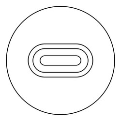 usb type c thunderbolt interface lightning port vector image