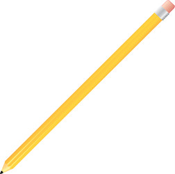 Yellow pencil icon stock vector