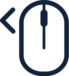 click right left computer mouse icon symbol flat vector