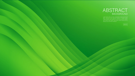 green wave abstract background pattern vector image