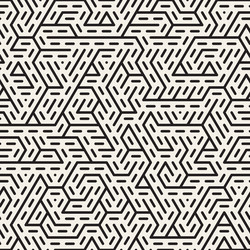 seamless pattern repeating geometric elements vector image