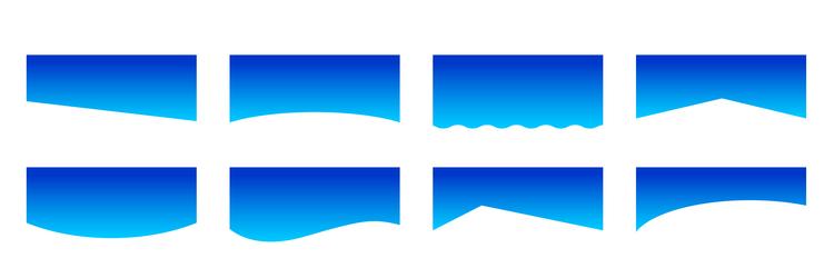 separator header for web page design flat vector image