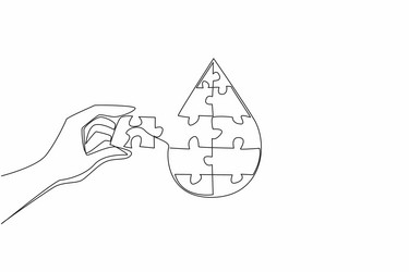single continuous line drawing a hand holding vector image