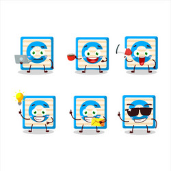 Toy block c cartoon with various types business vector