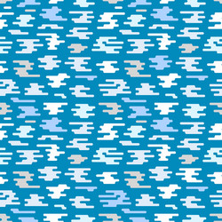abstract seamless pattern of different clouds flat vector image