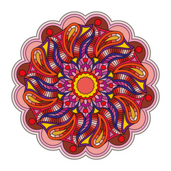 Colorful Mandala Ornament Vector Image