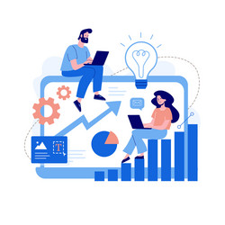 seo optimization concept for websites and mobile vector image