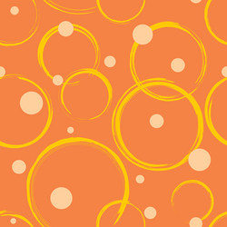 Abstract Orange Circle Pattern vector image