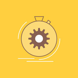 action fast performance process speed flat line vector image