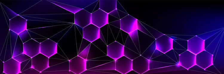 medical or tech background with hexagon pattern vector image
