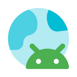 using an android phone for global internet vector image