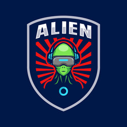 Crânio Em Astronauta Piloto Ou Capacete Alienígena Esports Jogos Logotipos  Altamente Detalhados Definir Ossos Violetas Com Luzes Vívidas Vetor De  Design De Mascote De Equipe Esportiva Gamer Para Corrida De Gênero De