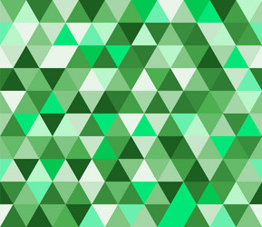 Green triangular seamless pattern geometric vector
