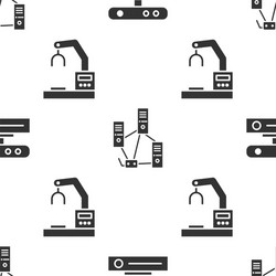 set motion sensor computer network and robotic vector image