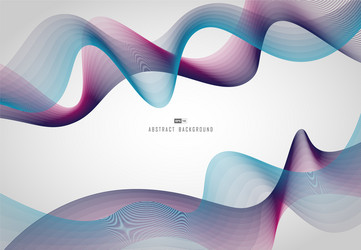 abstract line tech pattern wavy violet vector image