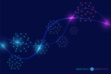 Big data visualization background modern vector