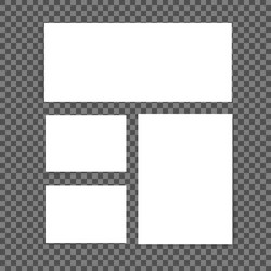 Blank white paper sheets Royalty Free Vector Image