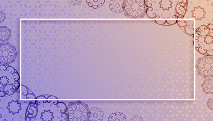 mandala style background with text space design vector image