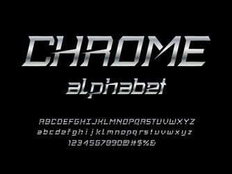 modern display font vector image
