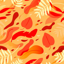 seamless pattern with colorful red and yellow vector image