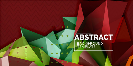 triangular low poly background design vector image