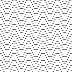 Wavy Black and White Line Pattern vector image