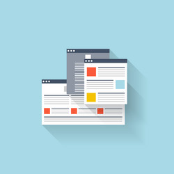 Web Browser Icon - Window Interface vector image