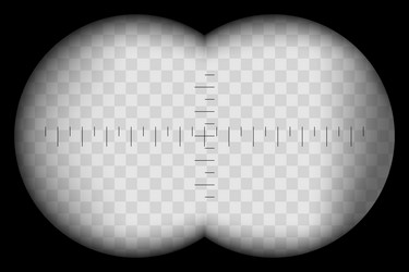 binoculars view viewfinder frame optical vector image