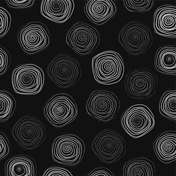 geometric seamless pattern with spiral circles one vector image